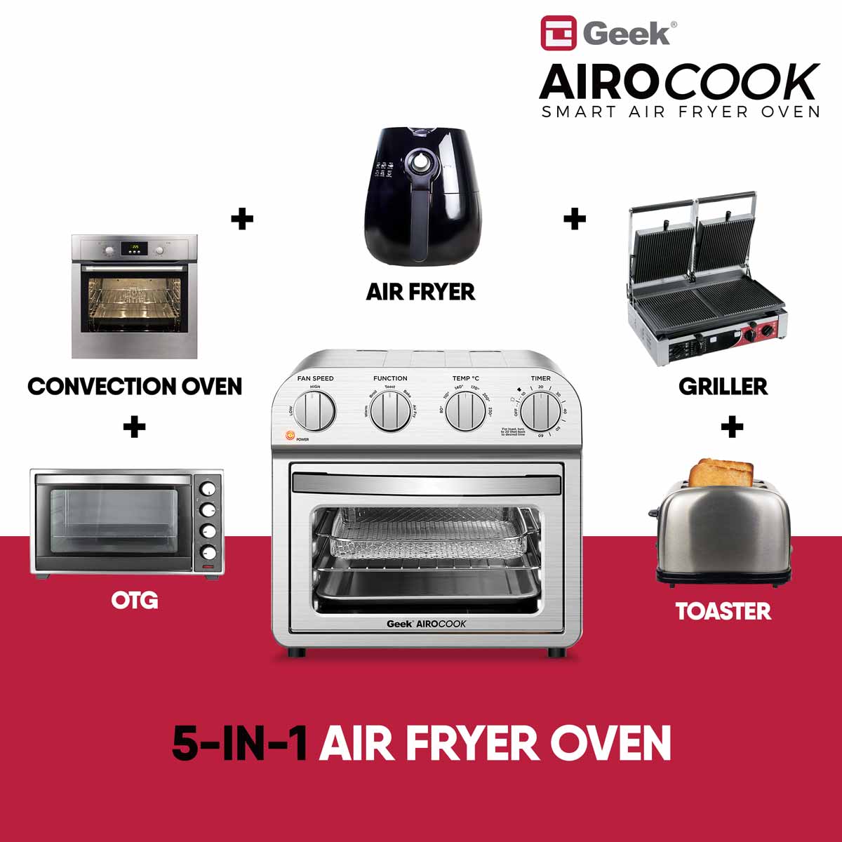 AiroCook Acis 14 Litre Air Fryer Oven