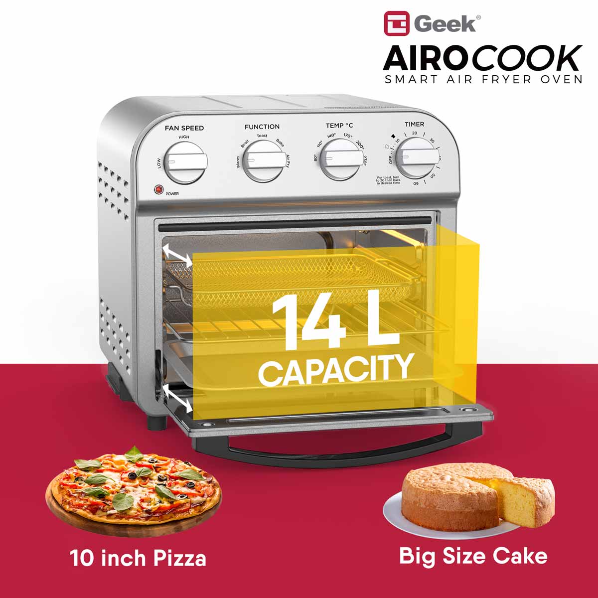 AiroCook Acis 14 Litre Air Fryer Oven