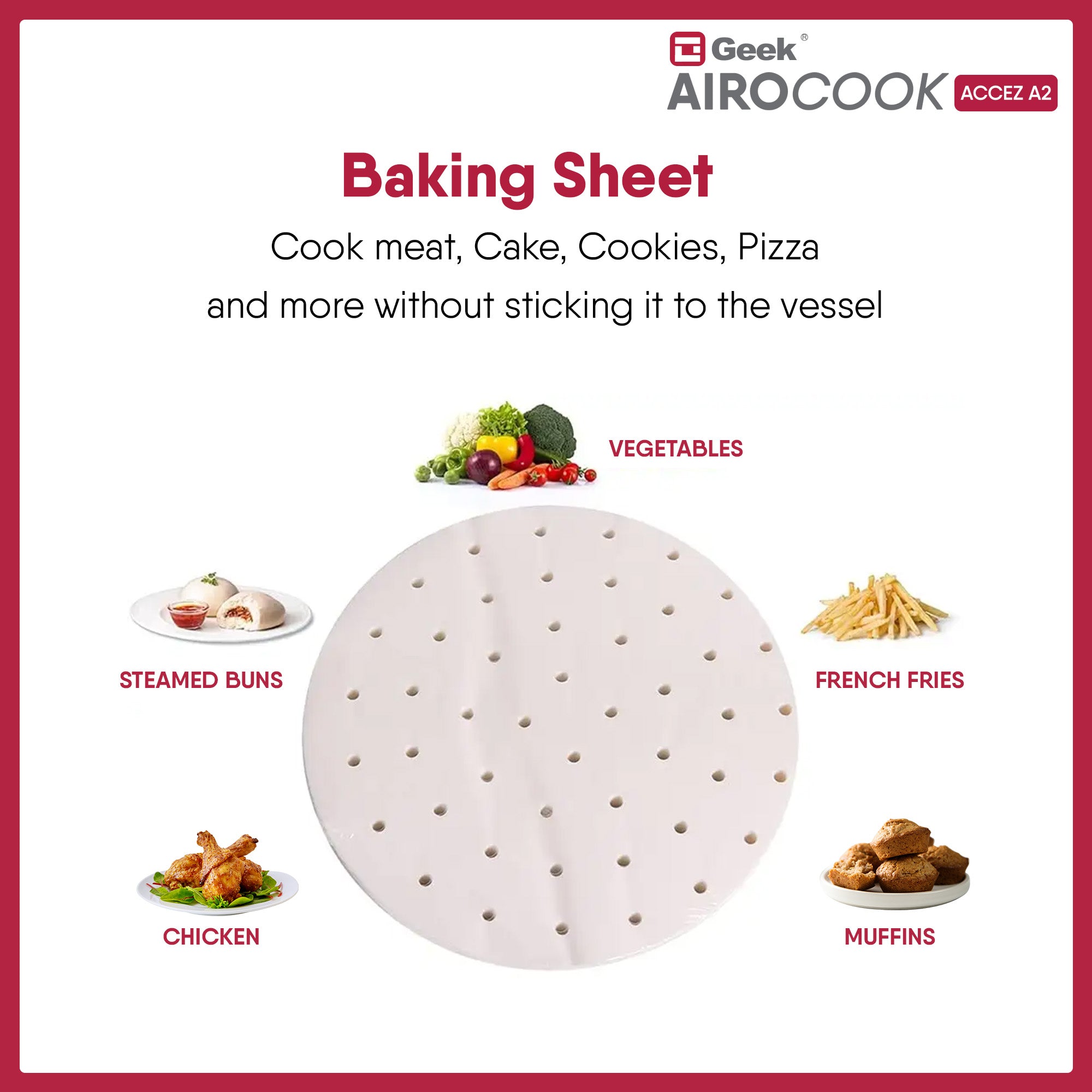 Airocook Accez A2 Air Fryer/Air Fryer Oven Accessories Kit
